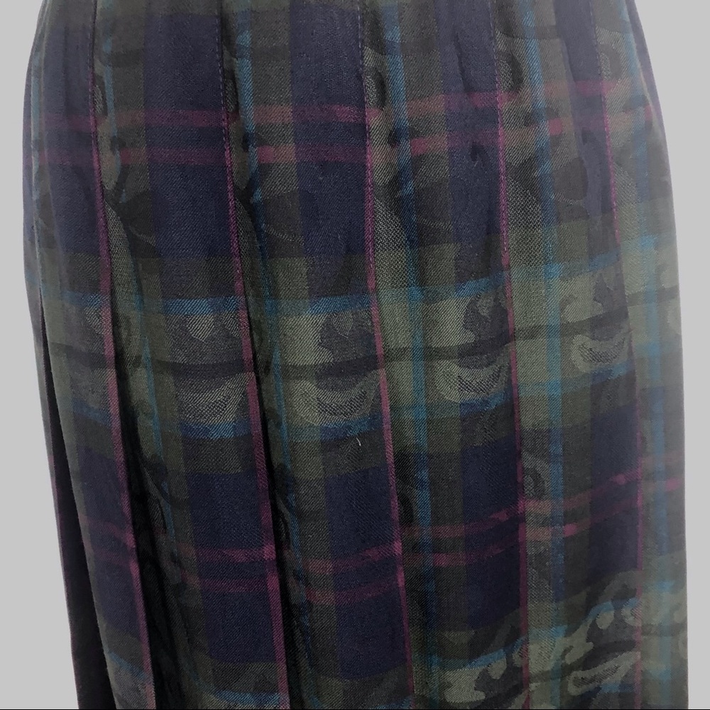PENDLETON VINTAGE CLASSIC PLEATED WOOL SKIRT - Picture 5 of 14